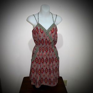 Green Navajo Pattern Dress